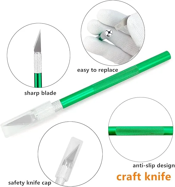 71-70sn+QfS._AC_SX569_ سكين تركيب احترافية - Professional Precision Cutter Knife - الصورة 1