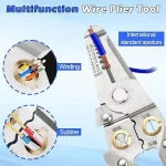 ⁦كماشة (زلاطة) لنزع وتقطيع الأسلاك -  (Wire Stripper & Cutter – 6-in-1)⁩ - الصورة ⁦6⁩