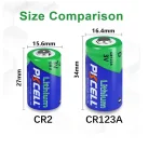 ⁦بطارية ليثيوم - PKCELL CR123A 3.0V 1500mAh⁩ - الصورة ⁦2⁩