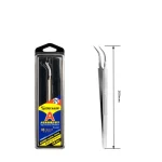 ⁦ملقط رأس مائل - Angled Tip Mechanical Tweezers⁩ - الصورة ⁦2⁩