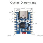 ⁦لوحة تطوير - ESP32-C6 Mini WiFi & Bluetooth⁩ - الصورة ⁦2⁩
