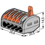 ⁦موصل أسلاك ( جنكسيونة خماسية) - Wire connector⁩ - الصورة ⁦2⁩
