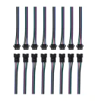 ⁦كابل موصل مع قفل JST 4Pin – 15cm 22AWG (ذكر + أنثى)⁩ - الصورة ⁦2⁩