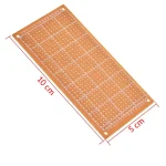 ⁦لوحة فيبر مثقب 5×10 cm لون بني – PCB Prototype Board⁩ - الصورة ⁦2⁩