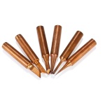 ⁦رؤوس لحام نحاسية متنوعة - NANZU 6PCS Soldering Iron Tips⁩ - الصورة ⁦2⁩