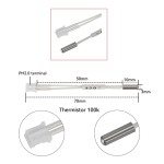 ⁦حساس حرارة للطابعة ثلاثية الأبعاد - Termistor Sensor K1 / K1 Max⁩ - الصورة ⁦3⁩