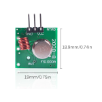 ⁦موديول إرسال واستقبال  - Transmitter/Receiver RF 433MHz⁩ - الصورة ⁦6⁩