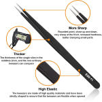⁦طقم ملاقط دقيقة 6 قطع - ESD Tweezers Set⁩ - الصورة ⁦4⁩
