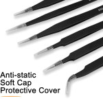 ⁦طقم ملاقط دقيقة 6 قطع - ESD Tweezers Set⁩ - الصورة ⁦2⁩
