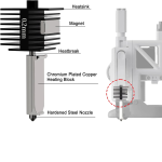 ⁦رأس طباعة بديل للطابعة ثلاثية الأبعاد -HIKUDIY 0.2mm Bambu Lab A1 Mini Hotend        ⁩ - الصورة ⁦4⁩