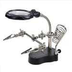 ⁦قاعدة اصلاح بعدسة مكبرة - LED Magnifier Soldering Station ⁩ - الصورة ⁦3⁩