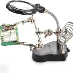 قاعدة اصلاح بعدسة مكبرة - LED Magnifier Soldering Station 