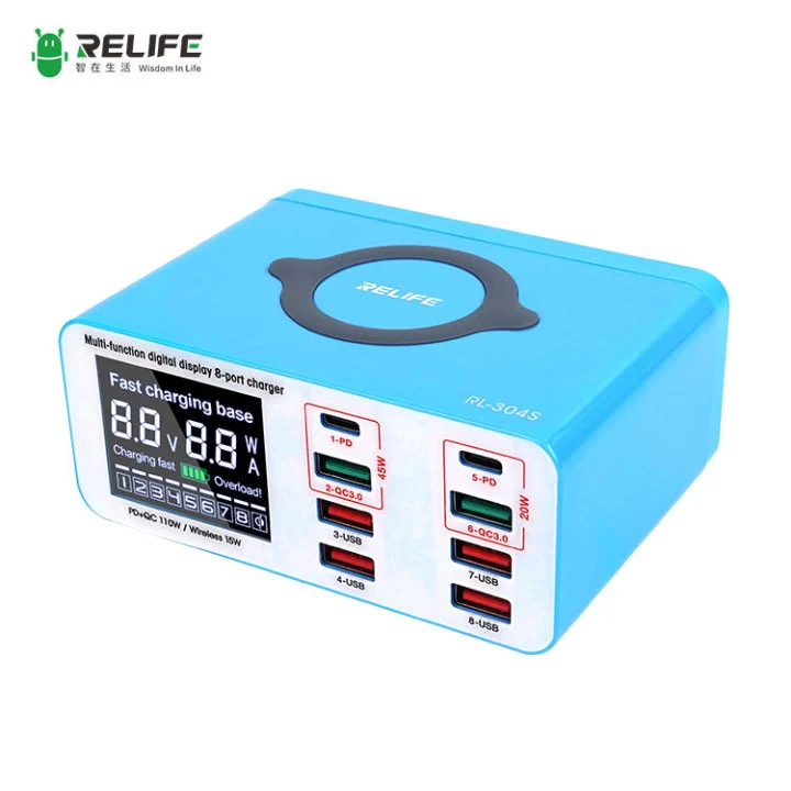 ⁦شاحن متعدد الوظائف – RELIFE RL-304S⁩ - الصورة ⁦2⁩
