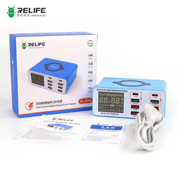 ⁦شاحن متعدد الوظائف – RELIFE RL-304S⁩ - الصورة ⁦1⁩