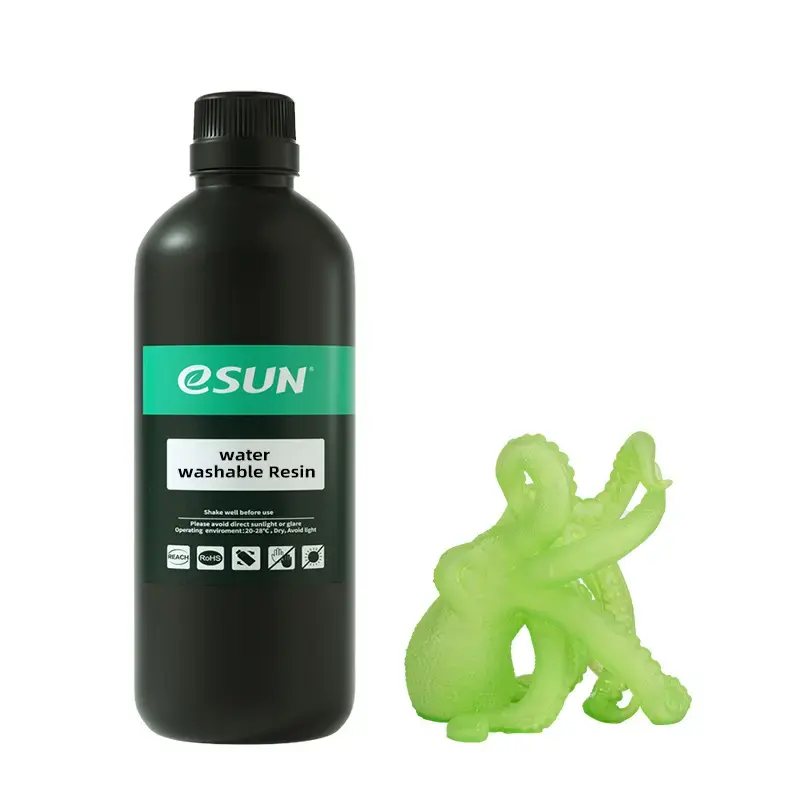 1717672495-2-Transparent-Green.jpg (1) عبوة ريزين - eSUN Water Washable resin - الصورة 1