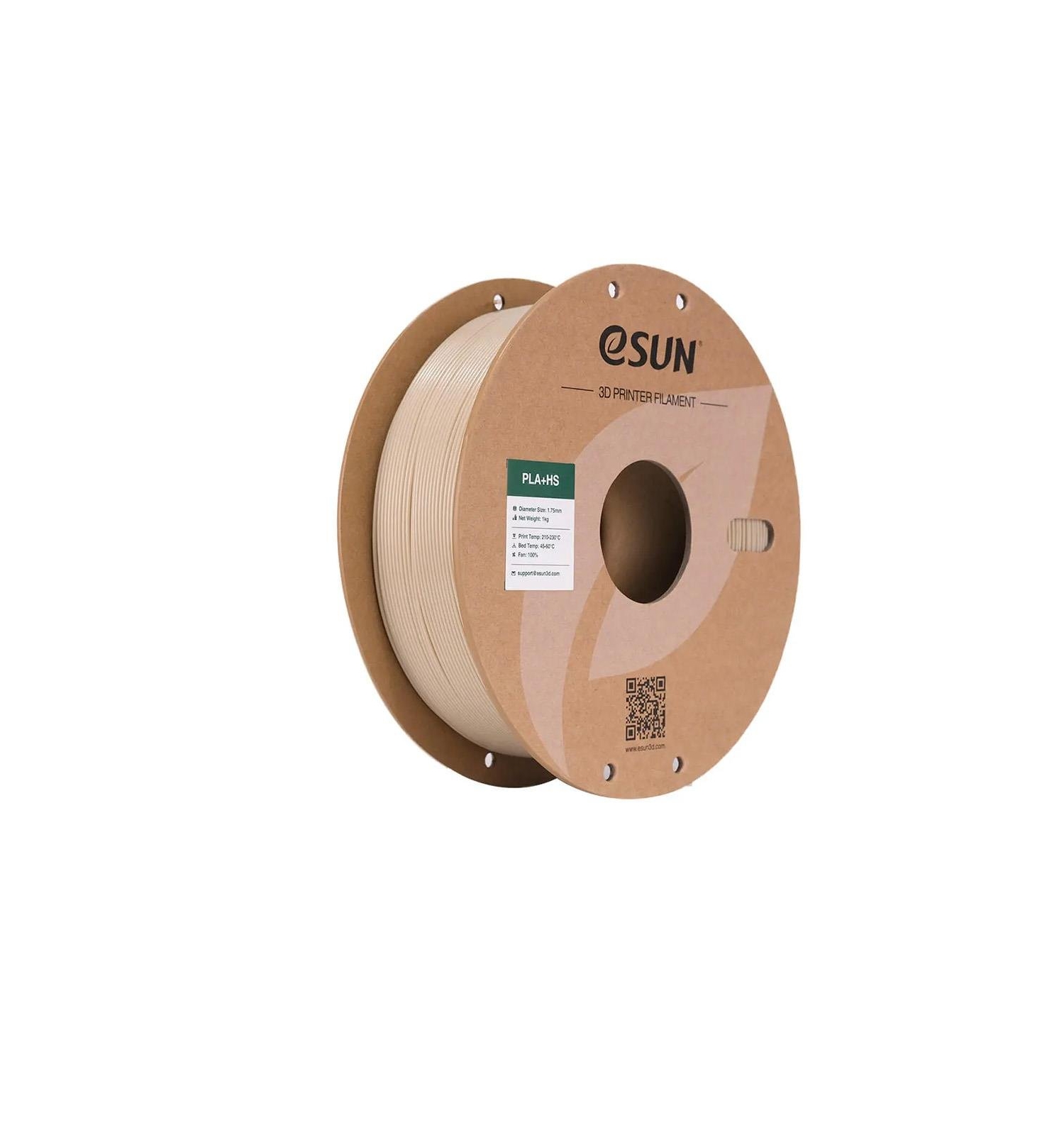 esun-pla-hs-filament-bone-white--f1a5- خيط طباعة ثلاثية الأبعاد - eSUN PLA+ Filament Bone White - الصورة 1