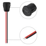 منفذ شحن Type-C جداري مقاوم للماء - Waterproof Female Socket