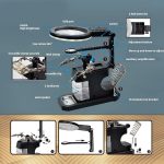 ⁦عدسة تكبير مع قاعدة لحام - Helping Hands Magnifier ⁩ - الصورة ⁦4⁩