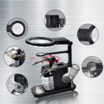 ⁦عدسة تكبير مع قاعدة لحام - Helping Hands Magnifier ⁩ - الصورة ⁦3⁩