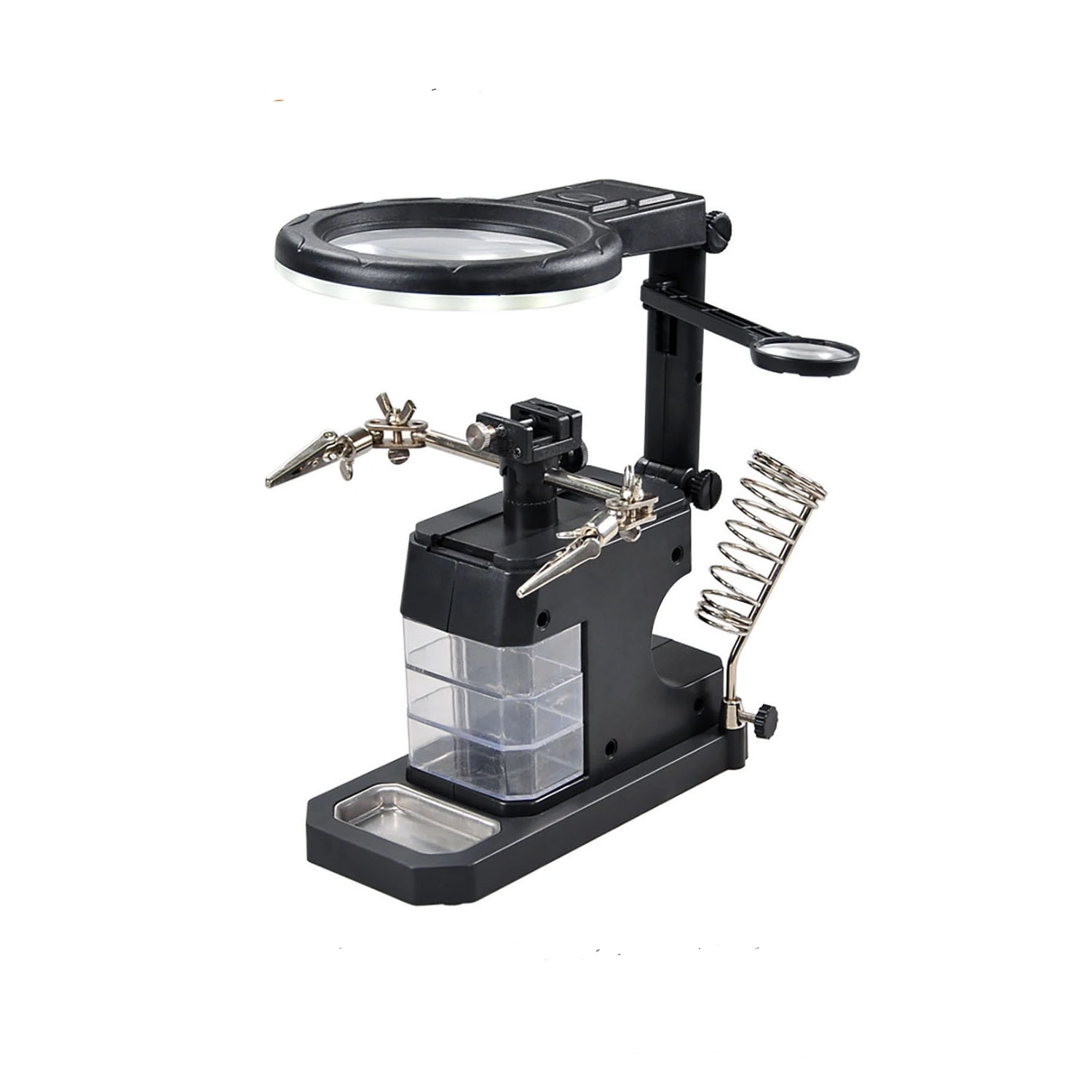 original (2) عدسة تكبير مع قاعدة لحام - Helping Hands Magnifier - الصورة 1