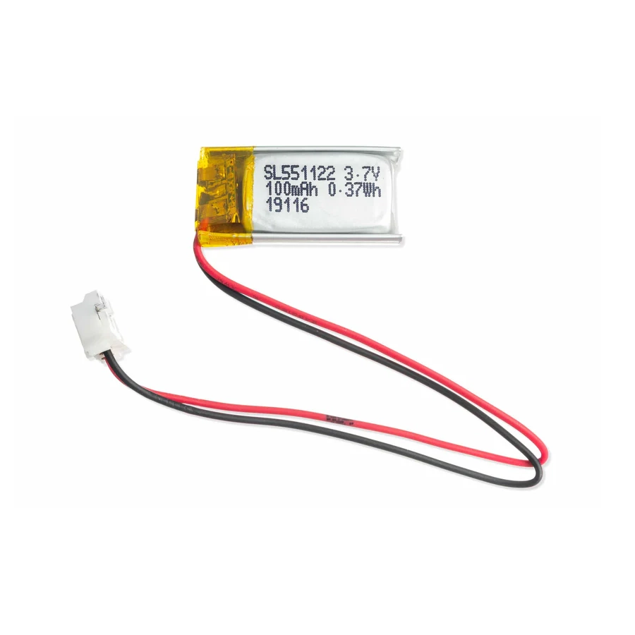 195418-Edit بطارية ليثيوم بوليمر (3.7V 100mAh) - Li-Po Battery - الصورة 1